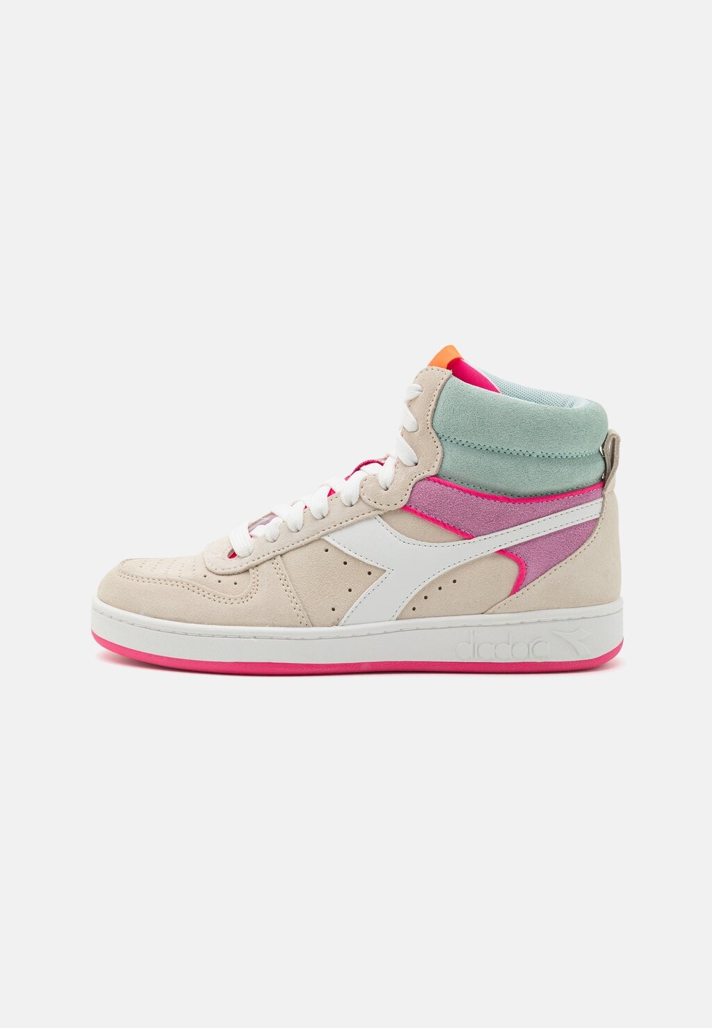 

Высокие кроссовки Magic Basket Mid Diadora, цвет whisper white/surf spray