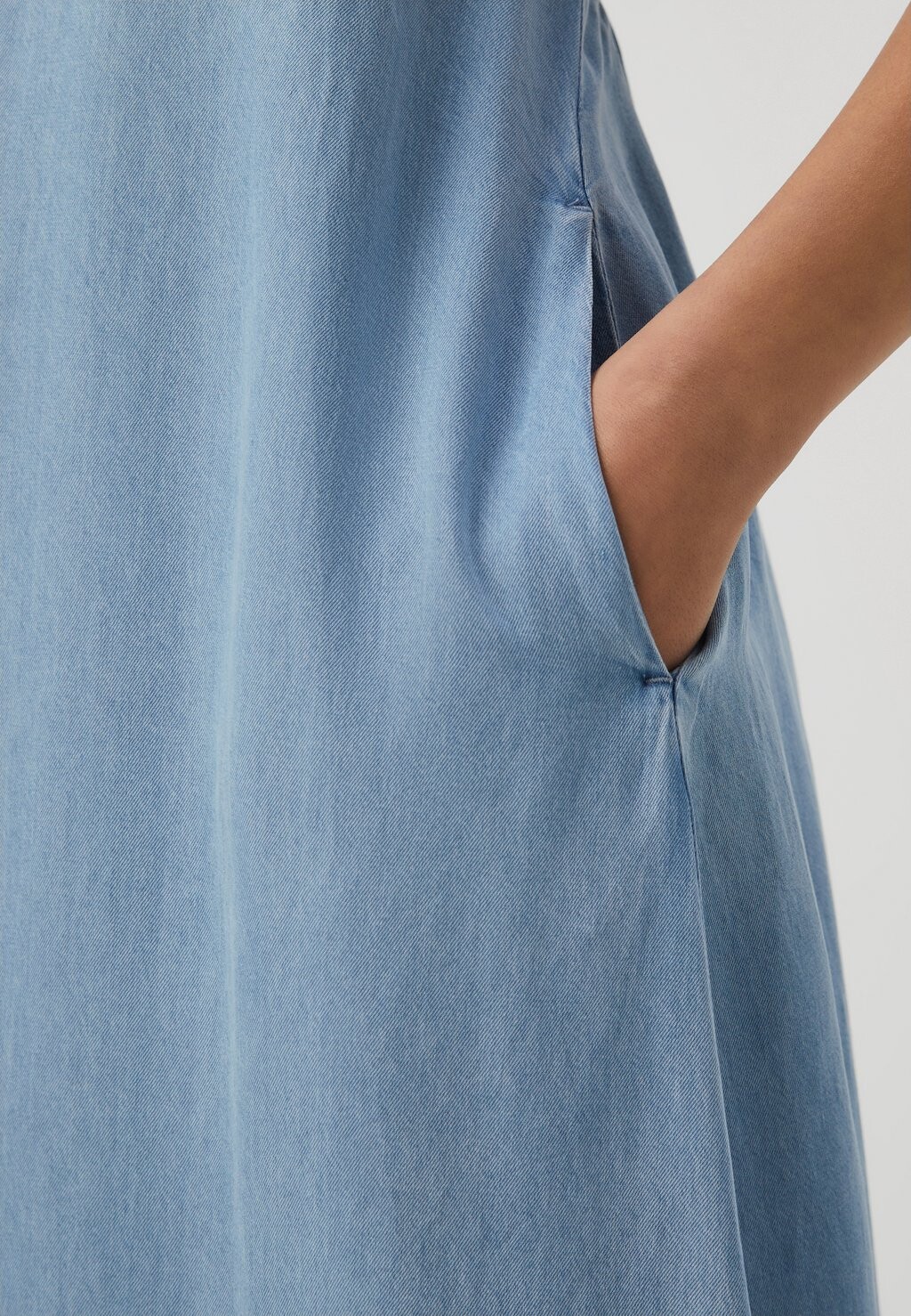 

Длинное платье Onlbrighton Cutout Long Dress ONLY, светло-голубой деним