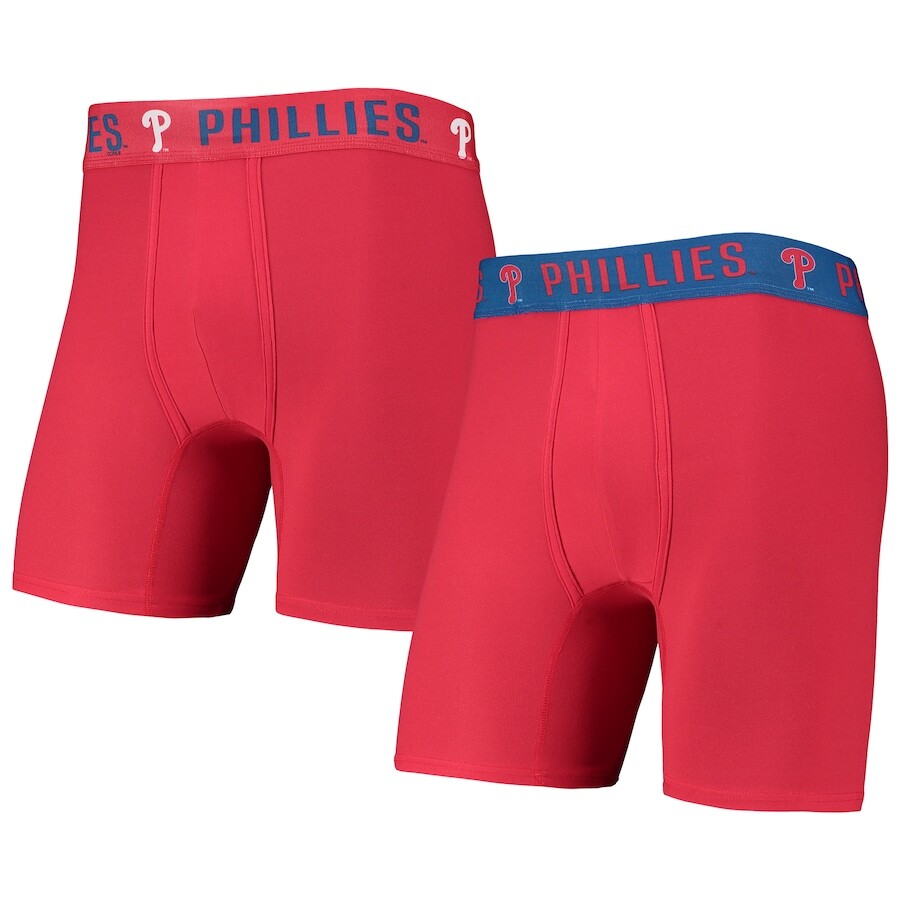 

Комплект боксеров 2 шт Concepts Sport Philadelphia Phillies, красный