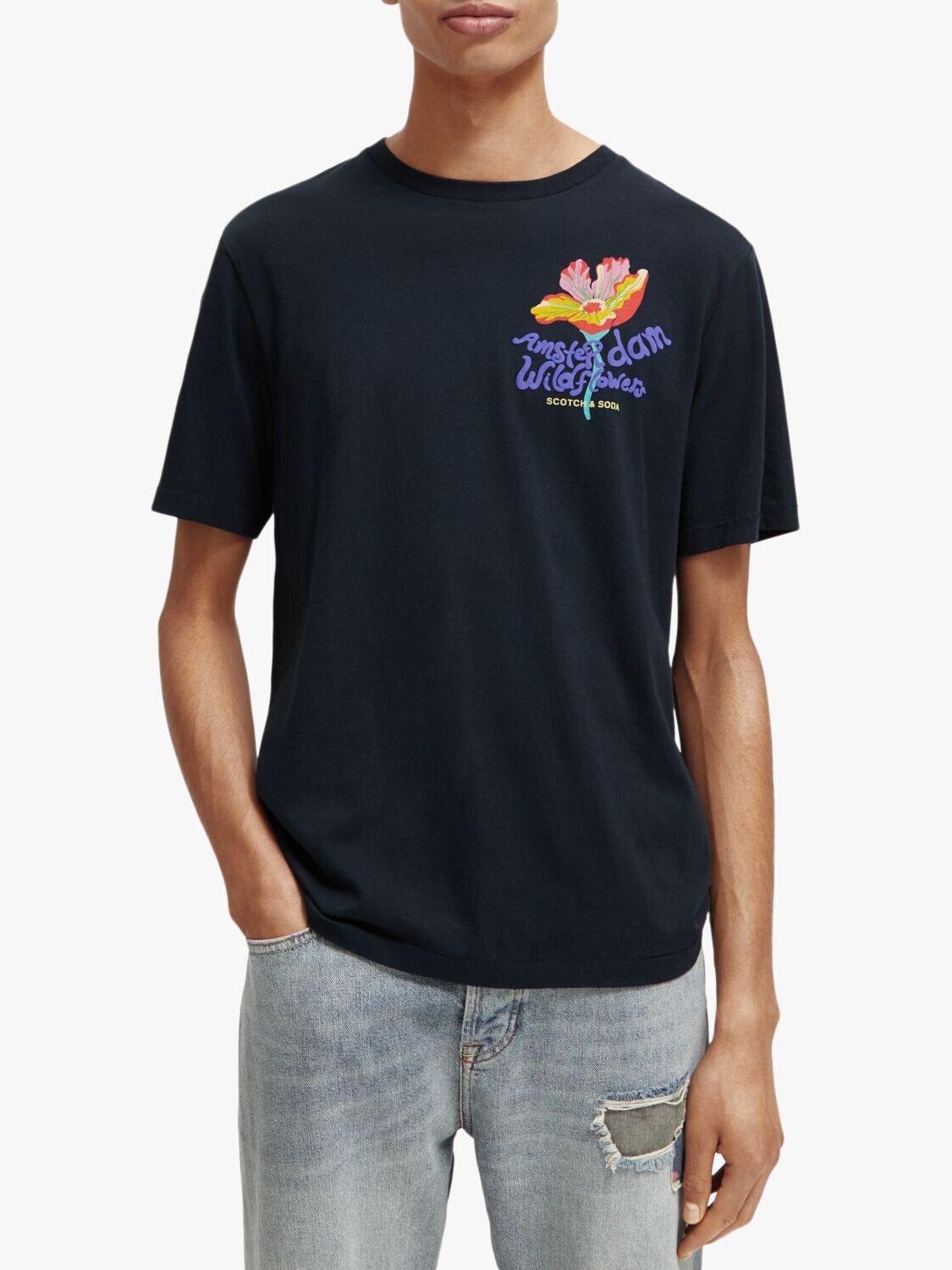 

Футболка Scotch & Soda Endless Summer Artwork, черная