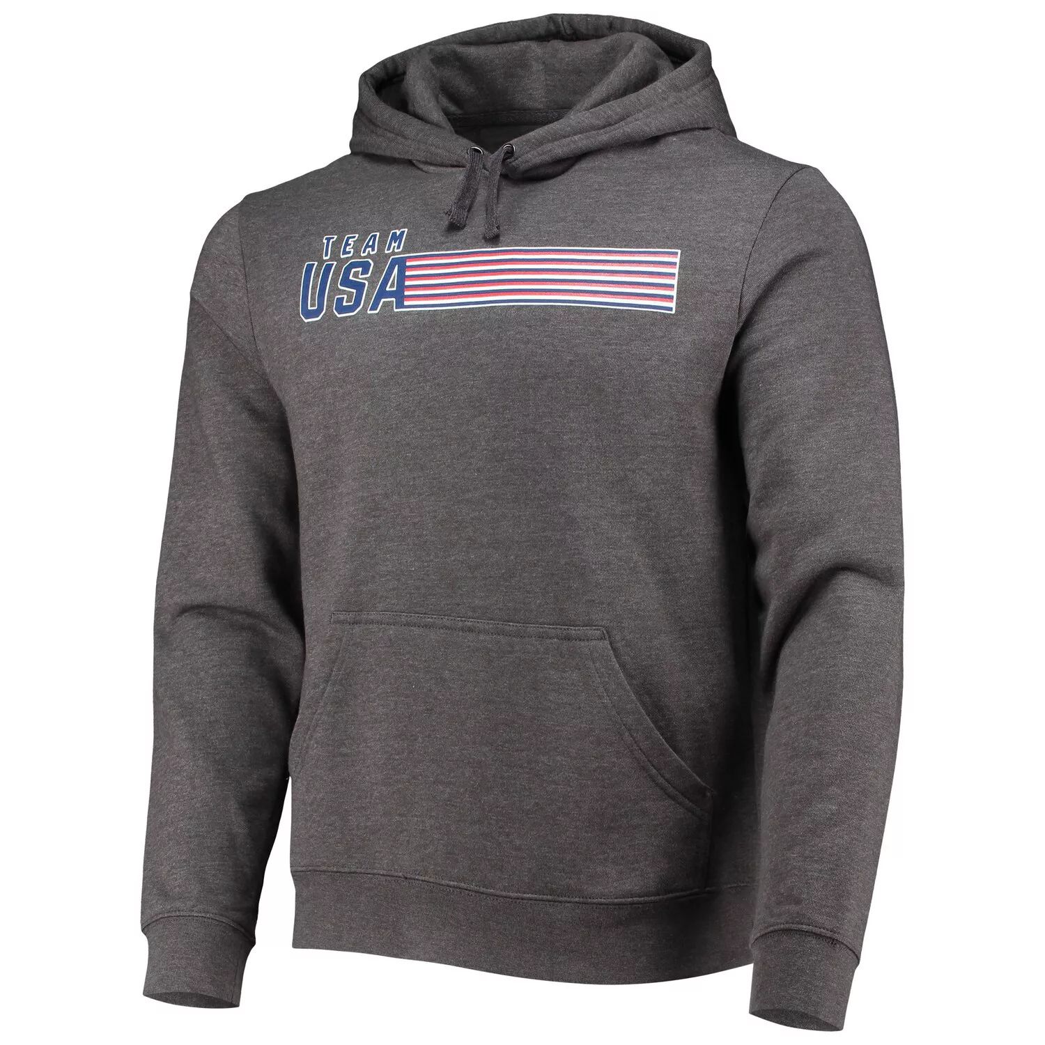 Мужской темно-серый пуловер с капюшоном и логотипом сборной США Fanatics