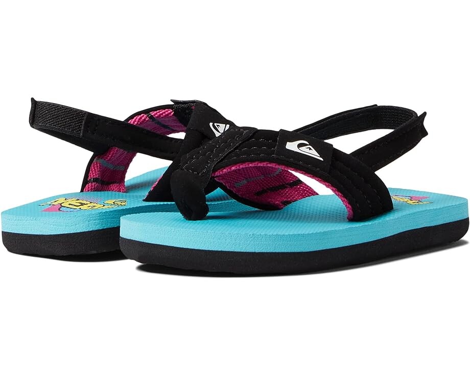 Сандалии Quiksilver Nerf Molokai Layback, цвет Black/Blue/Black сандалии quiksilver pacifico molokai layback цвет black black yellow