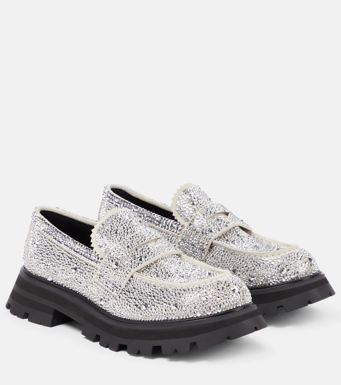

Лоферы Wander с кристаллами Alexander McQueen, нейтральный