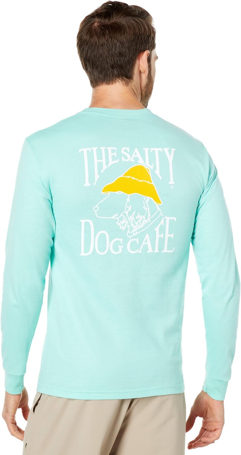

Футболка Hanes Beefy с длинным рукавом Salty Dog, цвет Clean Mint