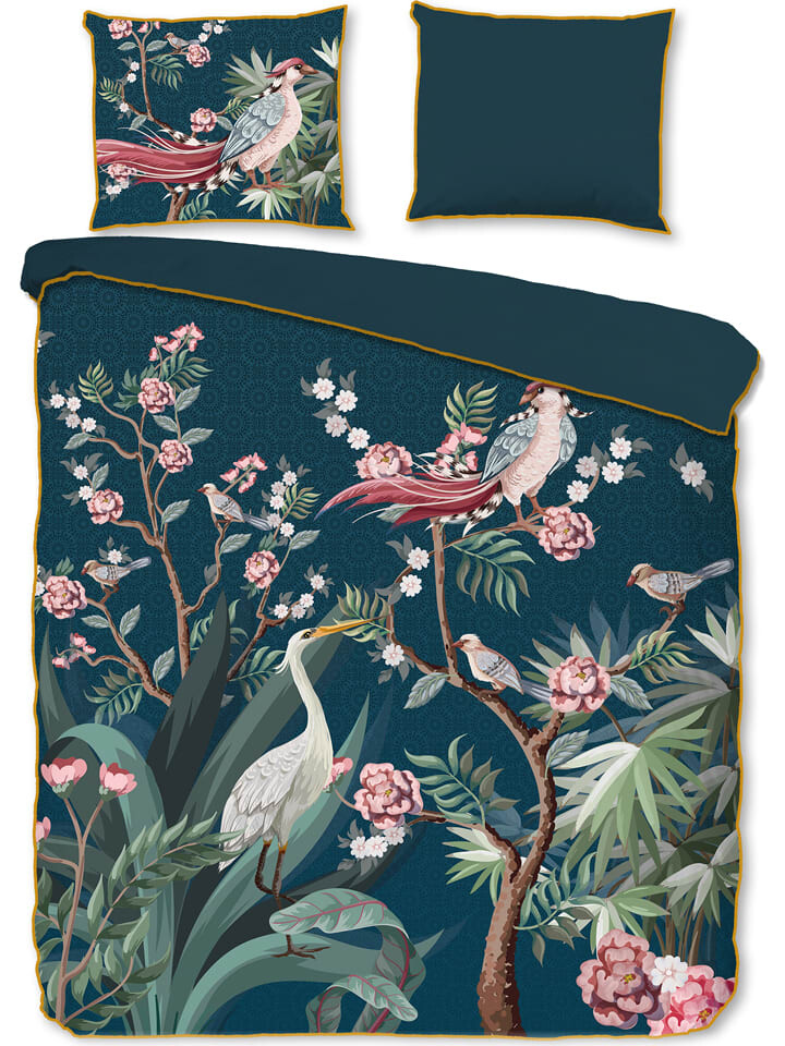

Постельное белье Descanso Satin Set Sarenza, цвет petrol