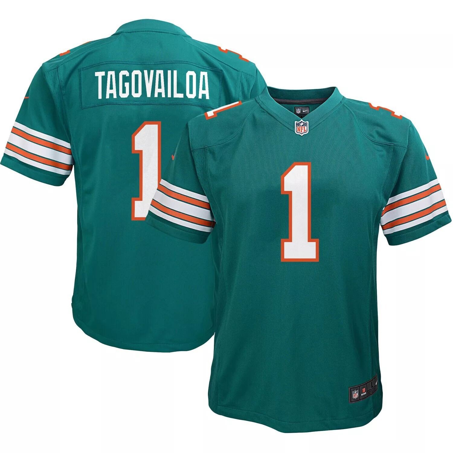 

Молодежная майка Nike Tua Tagovailoa Aqua Miami Dolphins Alternate Game Nike