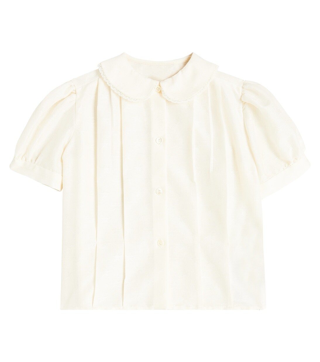 

Жаккардовая хлопковая рубашка baby gg Gucci, белый