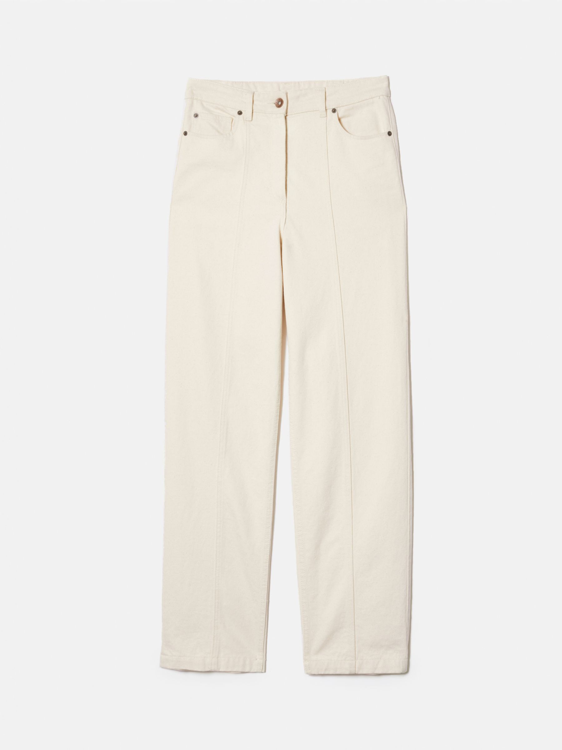Джинсы свободного кроя Jigsaw Tailored, экрю джинсы tailored базовые 42 размер