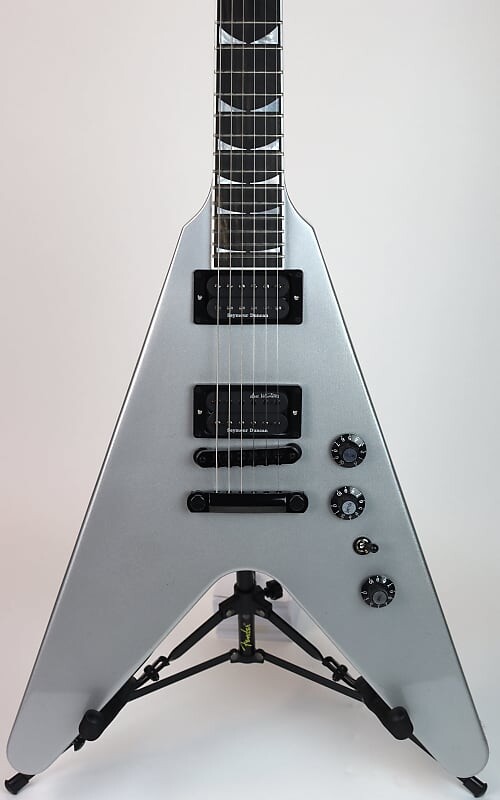 

Электрогитара Gibson Dave Mustaine Flying V EXP Silver Metallic