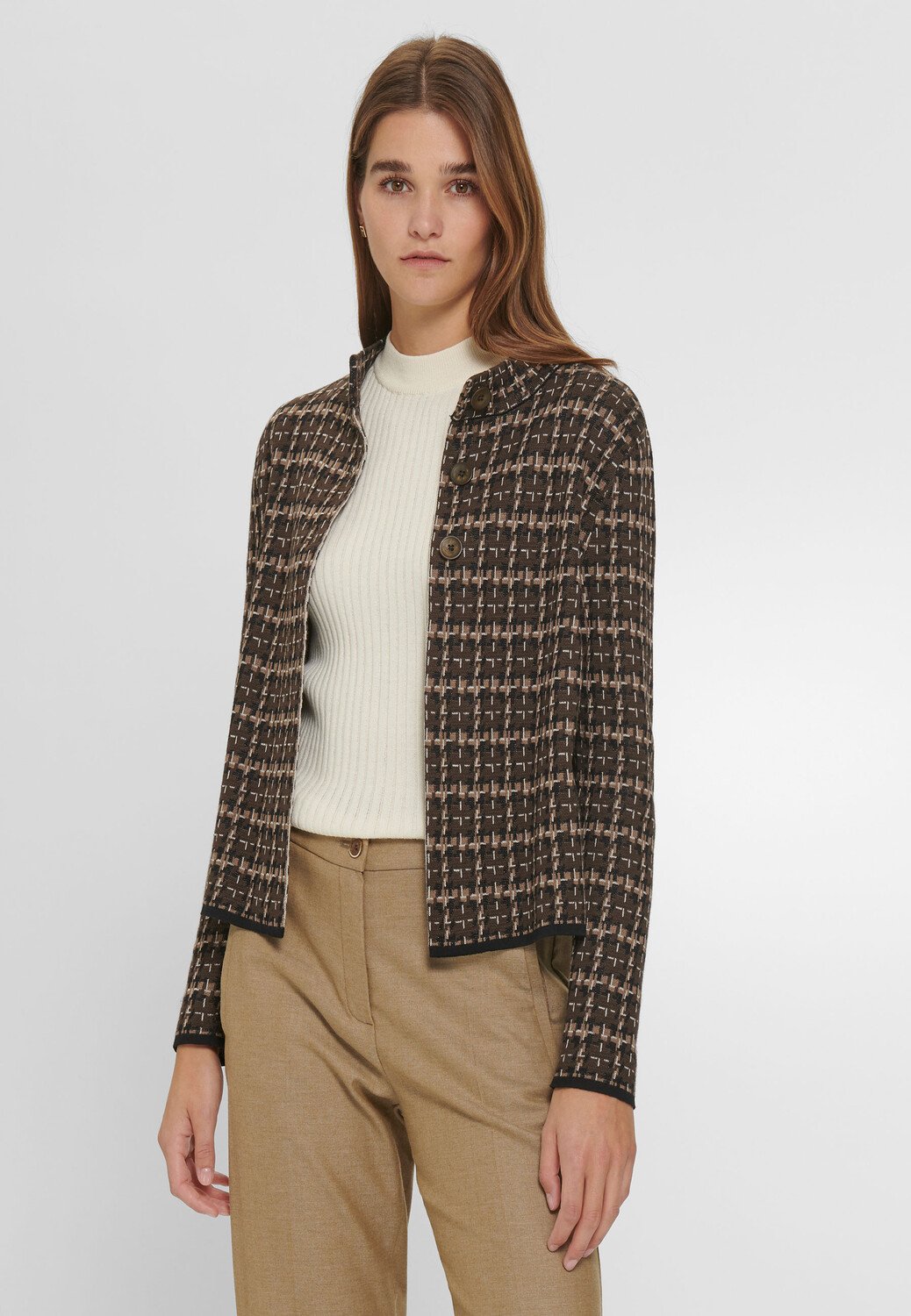 

Толстовка PETER HAHN Strickjacke Cotton, цвет mokka