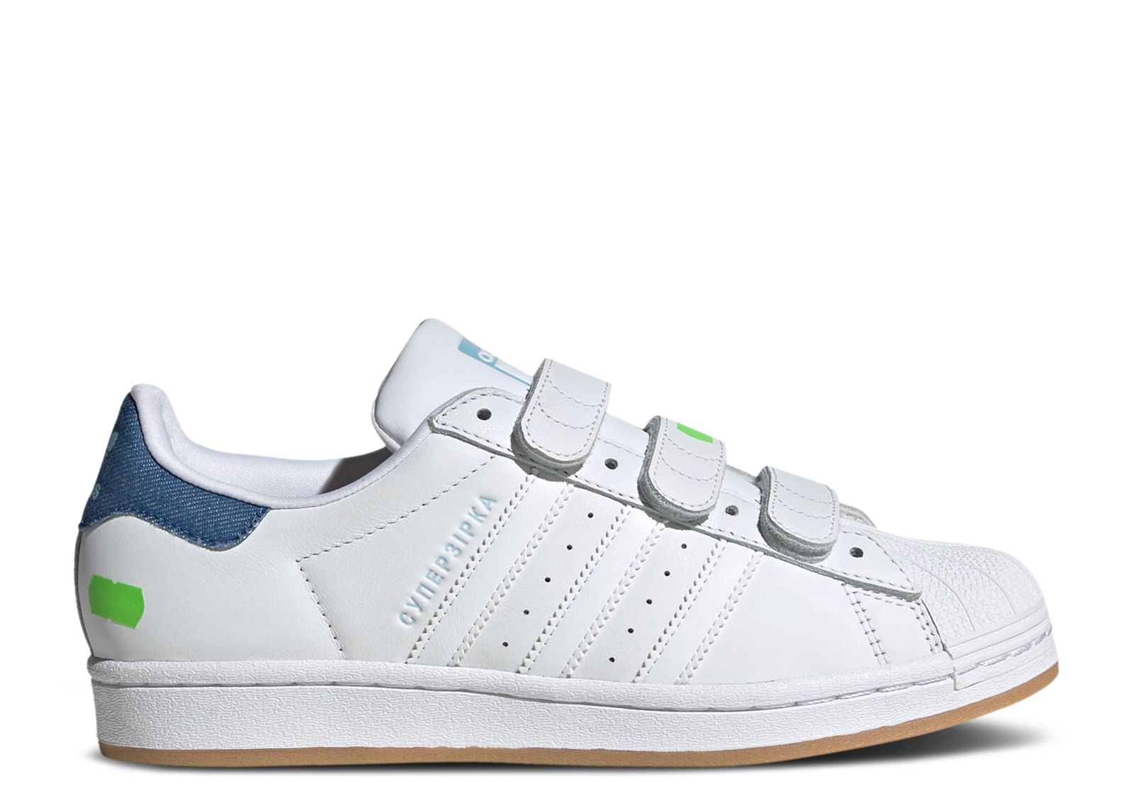 

Кроссовки adidas Kseniaschnaider X Wmns Superstar 'White Clear Blue', белый