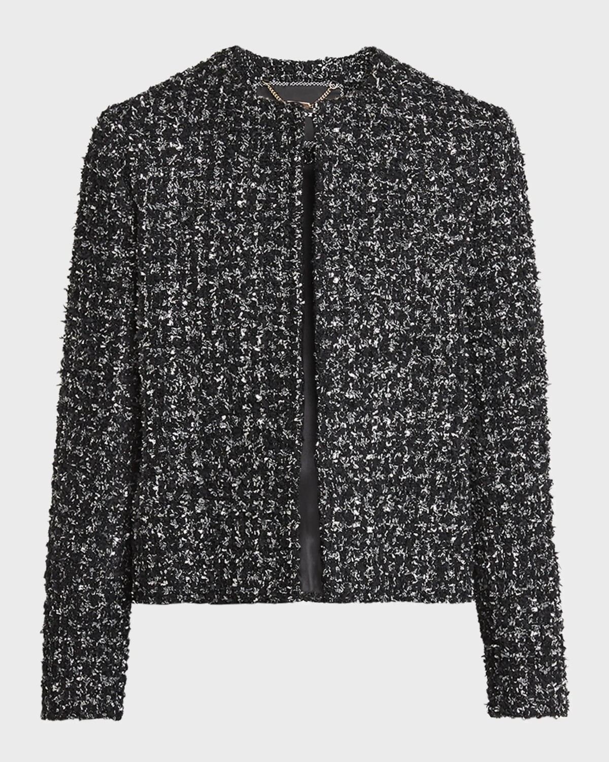 

Твидовый пиджак с люрексом Kiton, цвет Blk