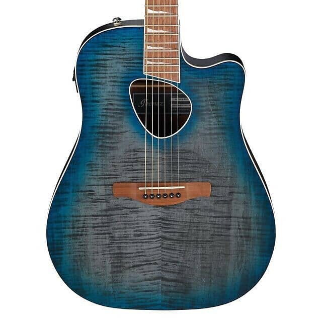 

Акустическая гитара Ibanez Altstar Acoustic Electric Guitar Blue Doom Burst High Gloss ALT30FMBDB