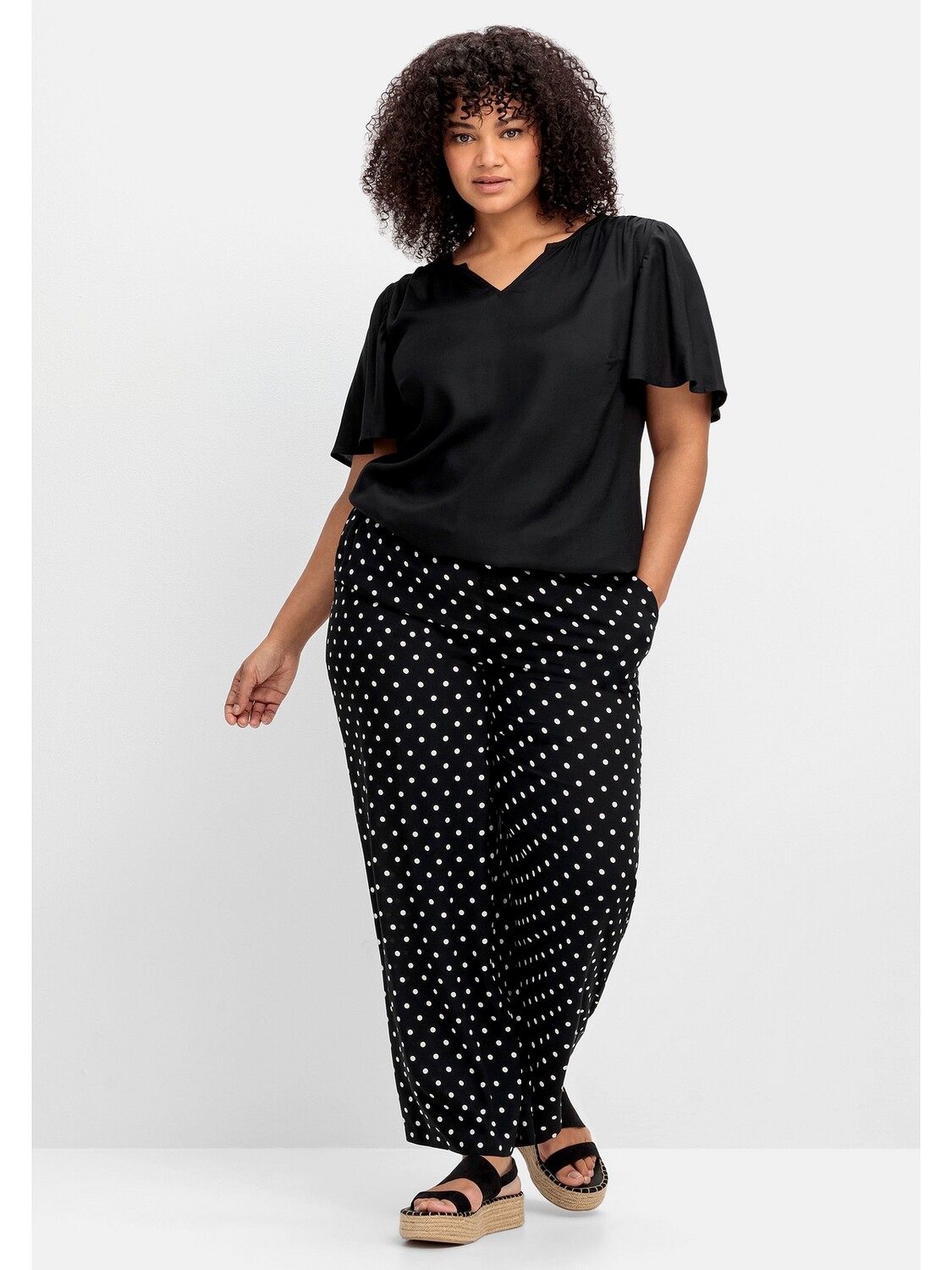 

Брюки sheego Hose, черный