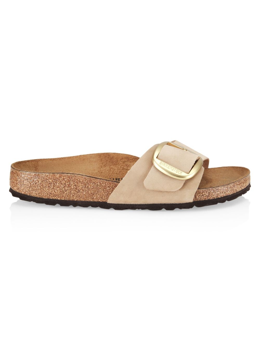 

Замшевые сандалии Madrid с крупной пряжкой Birkenstock, песочный