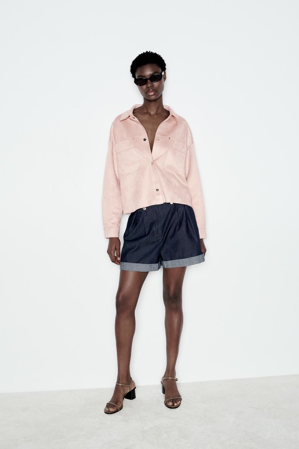 

Овальные солнцезащитные очки с черепаховым эффектом ZARA, цвет tortoiseshell