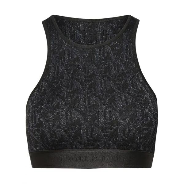

Футболка viscose blend top Palm Angels, черный