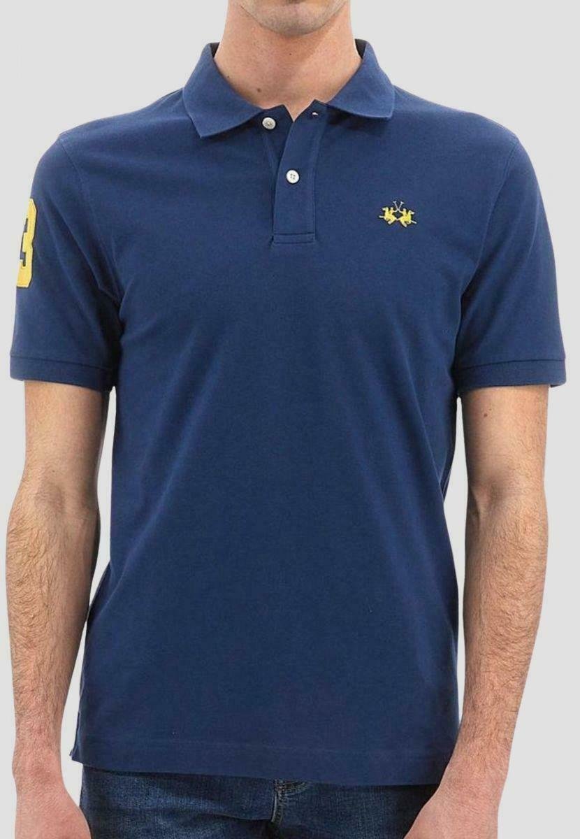 Поло Short-Sleeved Polo Shirt La Martina, синий
