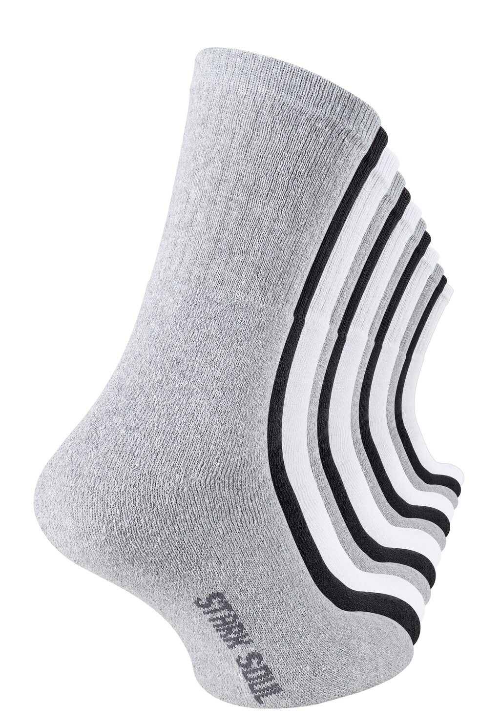 

Носки 12 PAAR TENNIS, FROTTEE Stark Soul, цвет schwarz weiss grau mix