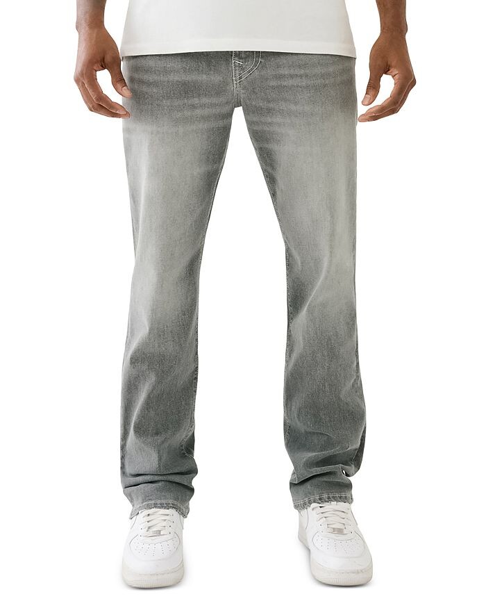

Джинсы прямого кроя True Religion Ricky Flap в цвете "Серый мел"