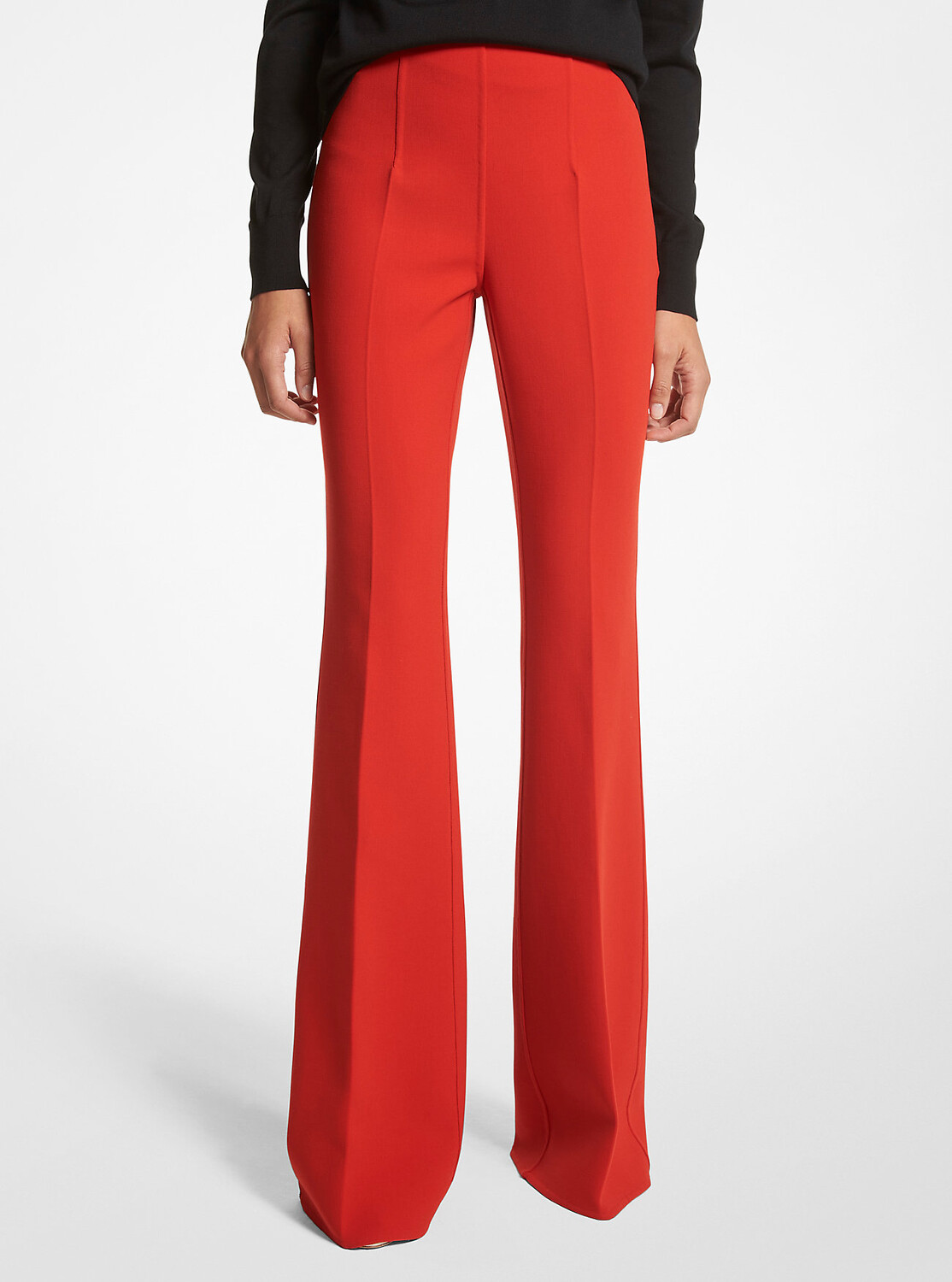 

Расклешенные брюки Brooke Double Face из шерстяного твила стрейч Michael Kors