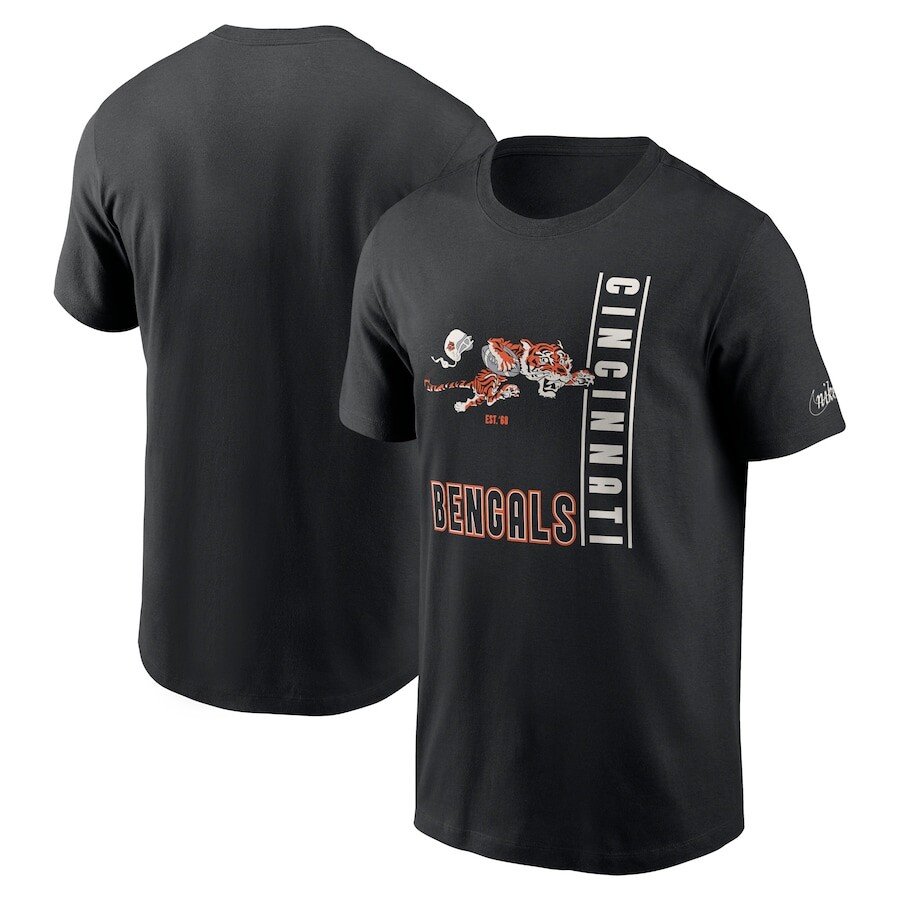

Футболка с коротким рукавом Nike Cincinnati Bengals, черный