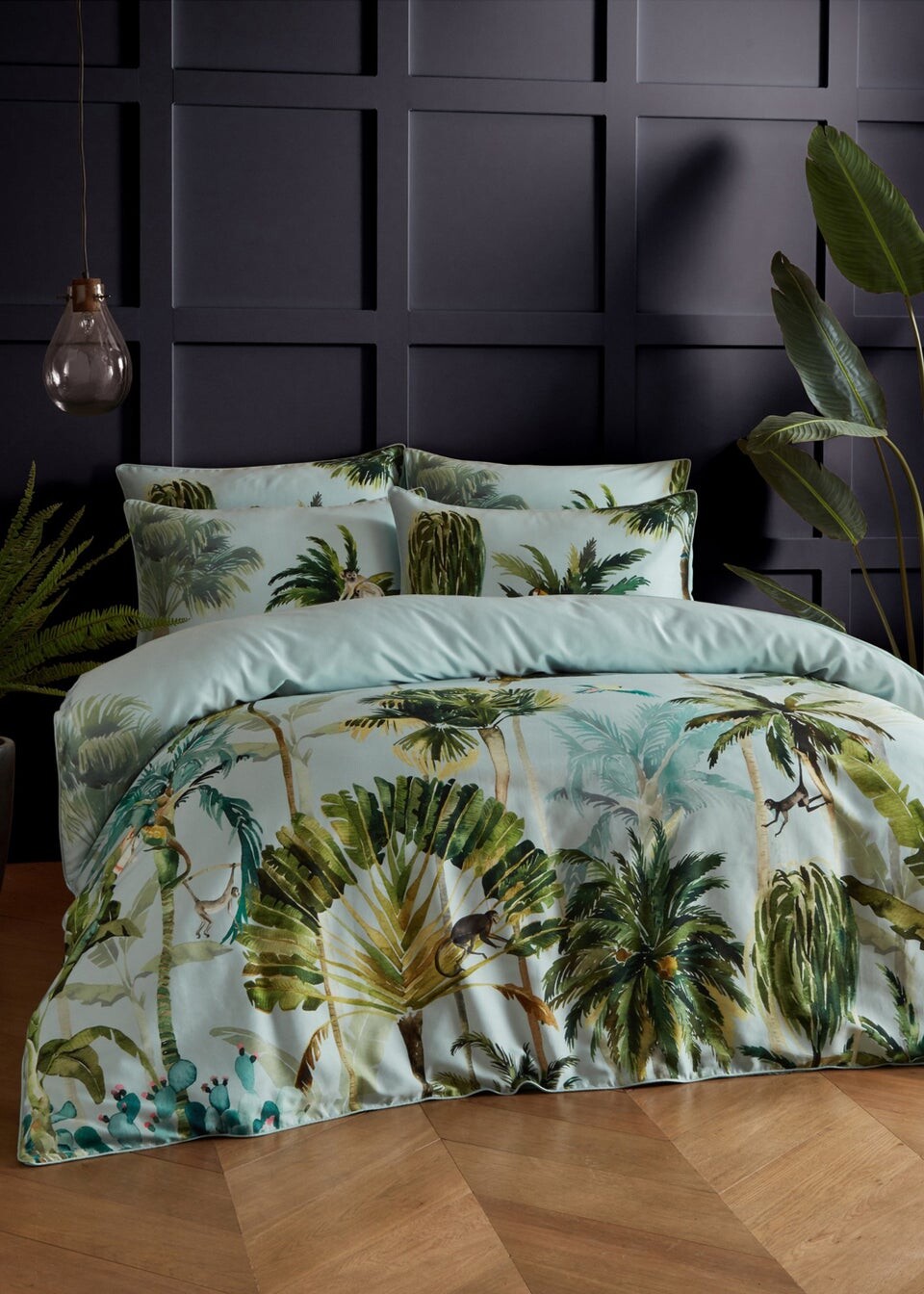 

Paoletti Forsteriana Palms Комплект пододеяльников из 100% хлопка, белый