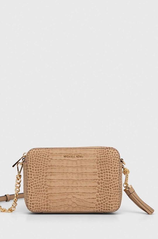 

Кожаная сумка MICHAEL Michael Kors, бежевый
