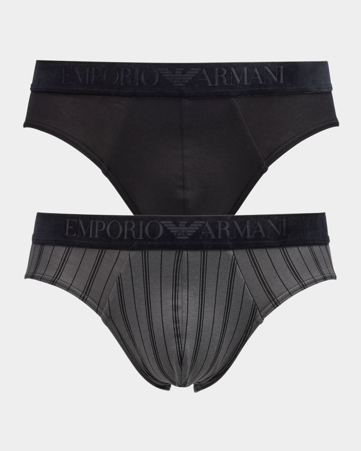 

Мужские трусы с бархатным поясом (2 пары) Emporio Armani, цвет Greige