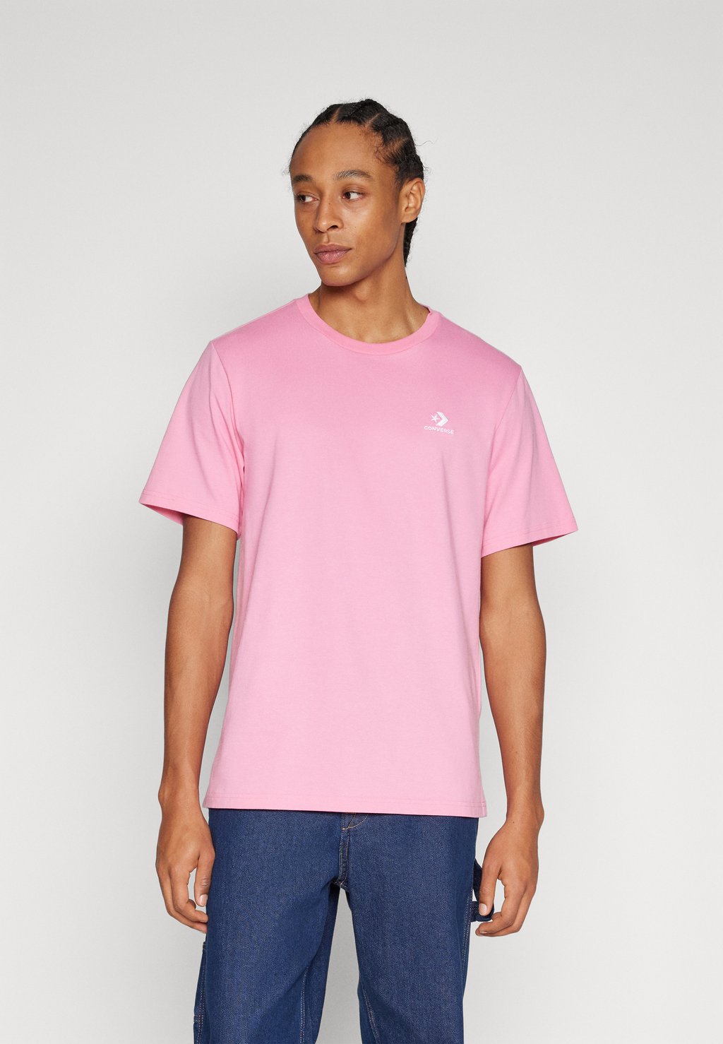 Базовая футболка Standard Fit Left Chest Star Chev Tee Unisex Converse, цвет oops pink