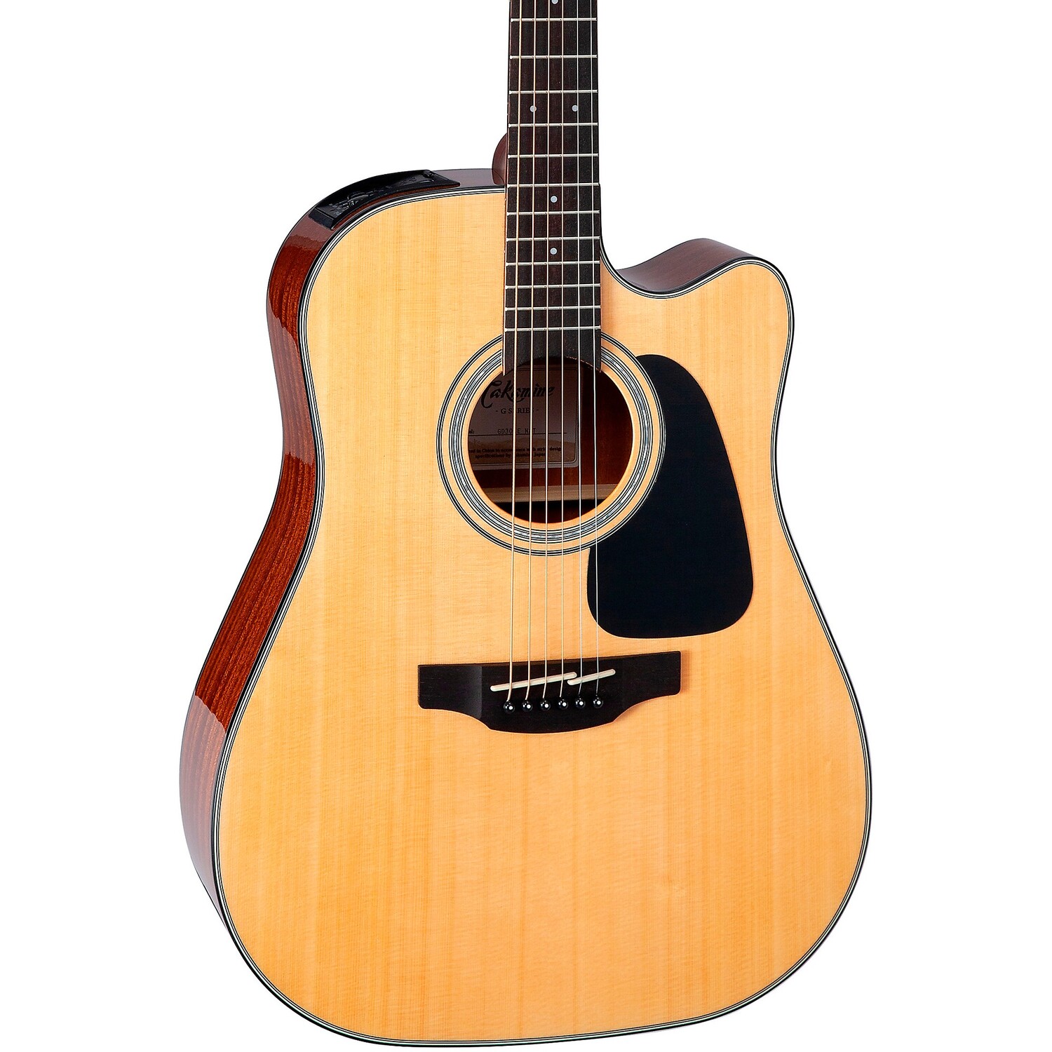 Акустическая электрогитара Takamine G Series GD30CE Dreadnought Cutaway, глянцевая, натуральный