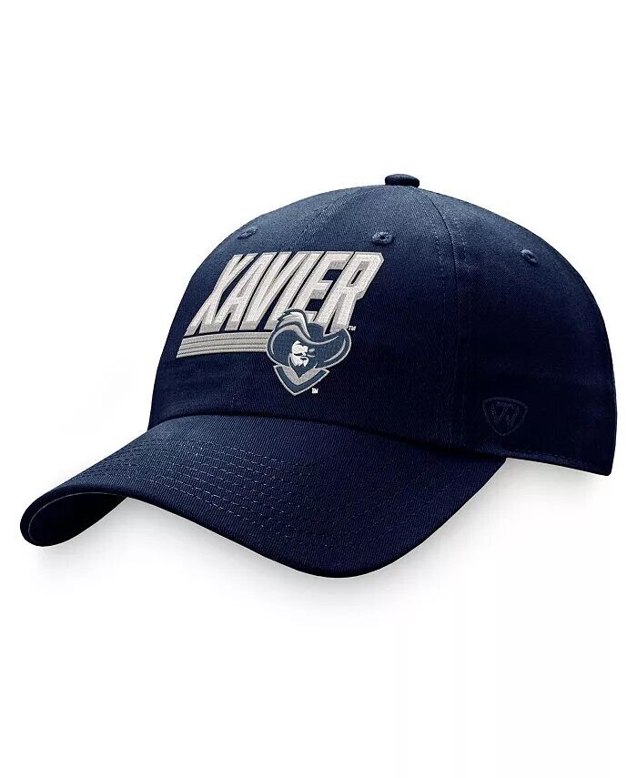 

Мужская темно-синяя регулируемая шляпа Xavier Musketeers Slice Top Of The World, синий