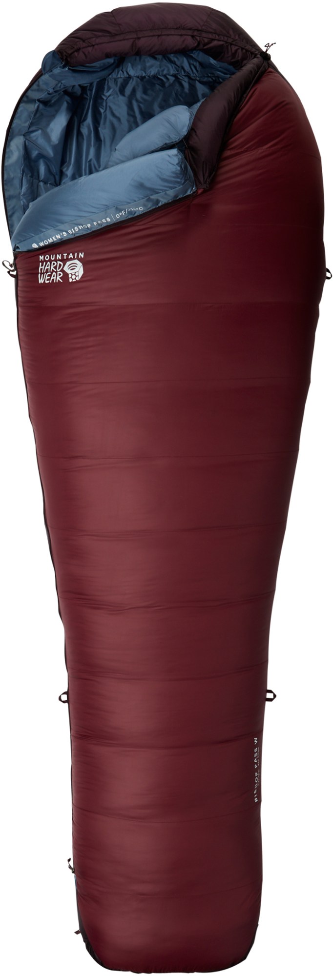Спальный мешок Bishop Pass 0 - женский Mountain Hardwear, красный
