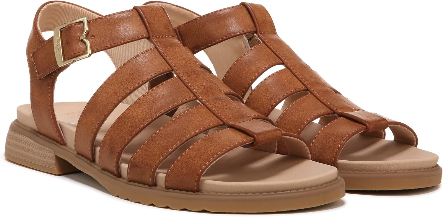 

Сандалии на плоской подошве A OK Dr. Scholl's, цвет Brown Fabric