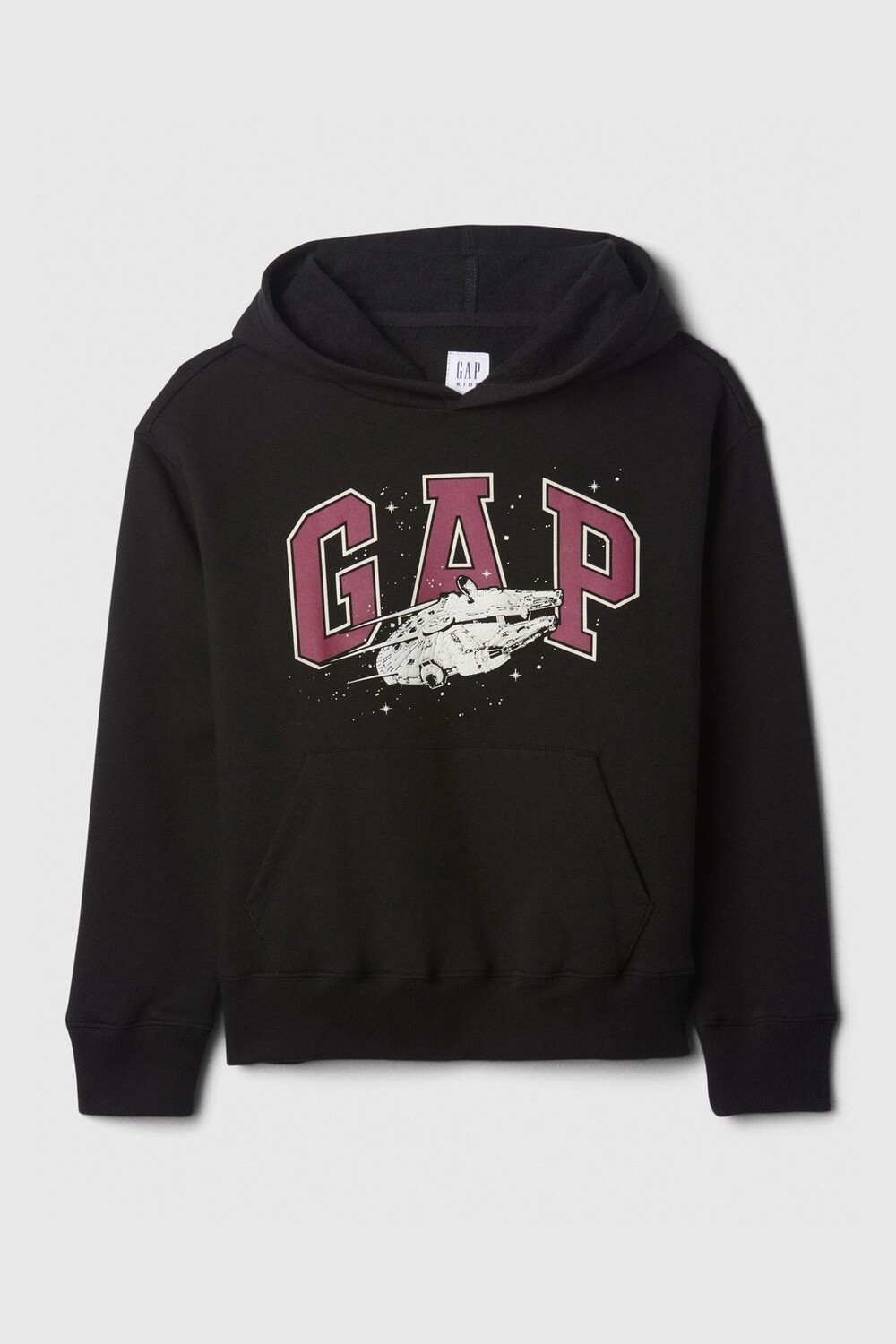

Толстовка с графическим логотипом и свободным кроем (4 13 лет) Gap, черный