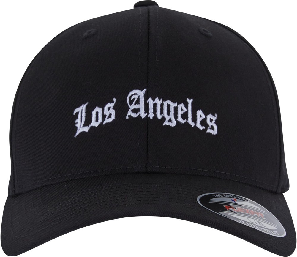 

Бейсболка Mister Tee Los Angeles Flexfit Wooly Combed, черный