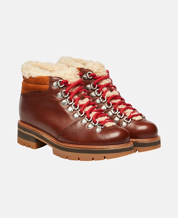

Зимние ботинки Clarks, коньяк