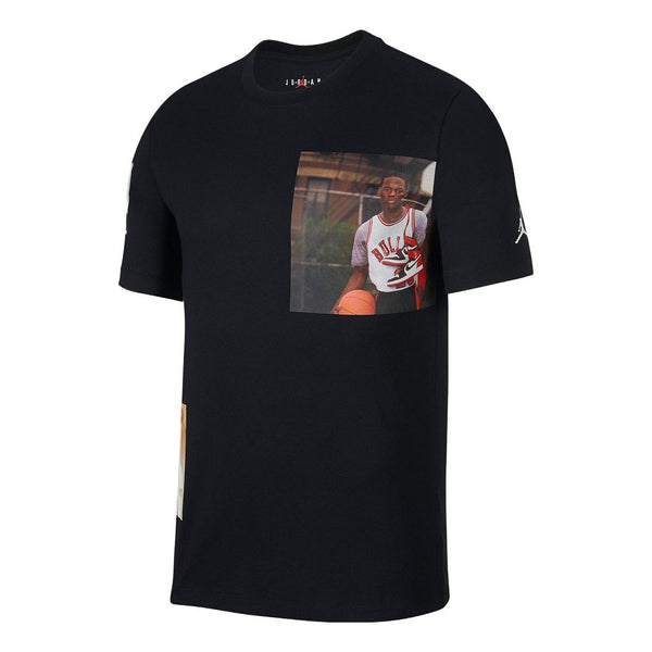 Футболка Air Jordan Graphic T-Shirt 'Black', черный