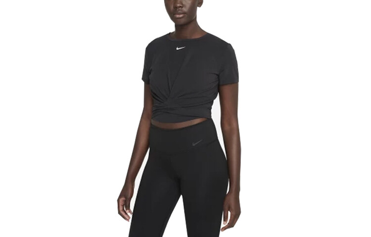 

Укороченный топ женский черный Nike
