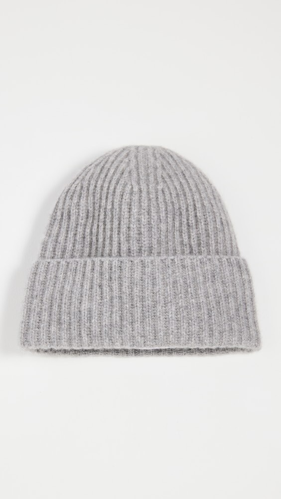 

Шапка White + Warren Cashmere Luxe Ribbed, серый