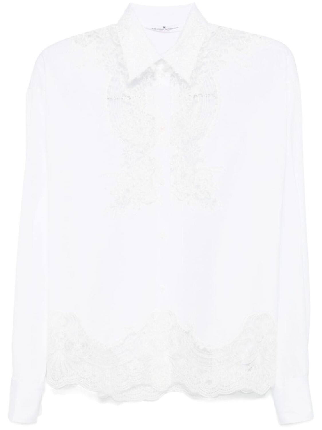 

Ermanno Scervino кружевная рубашка, белый