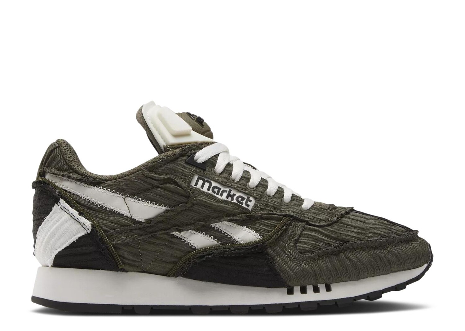 

Кроссовки Reebok Market X Classic Leather Pump 'Army Green', зеленый