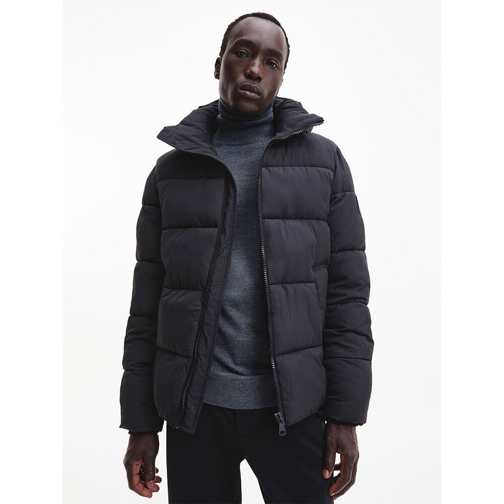 

Куртка Calvin Klein Crinkle Quilted Padded, серый