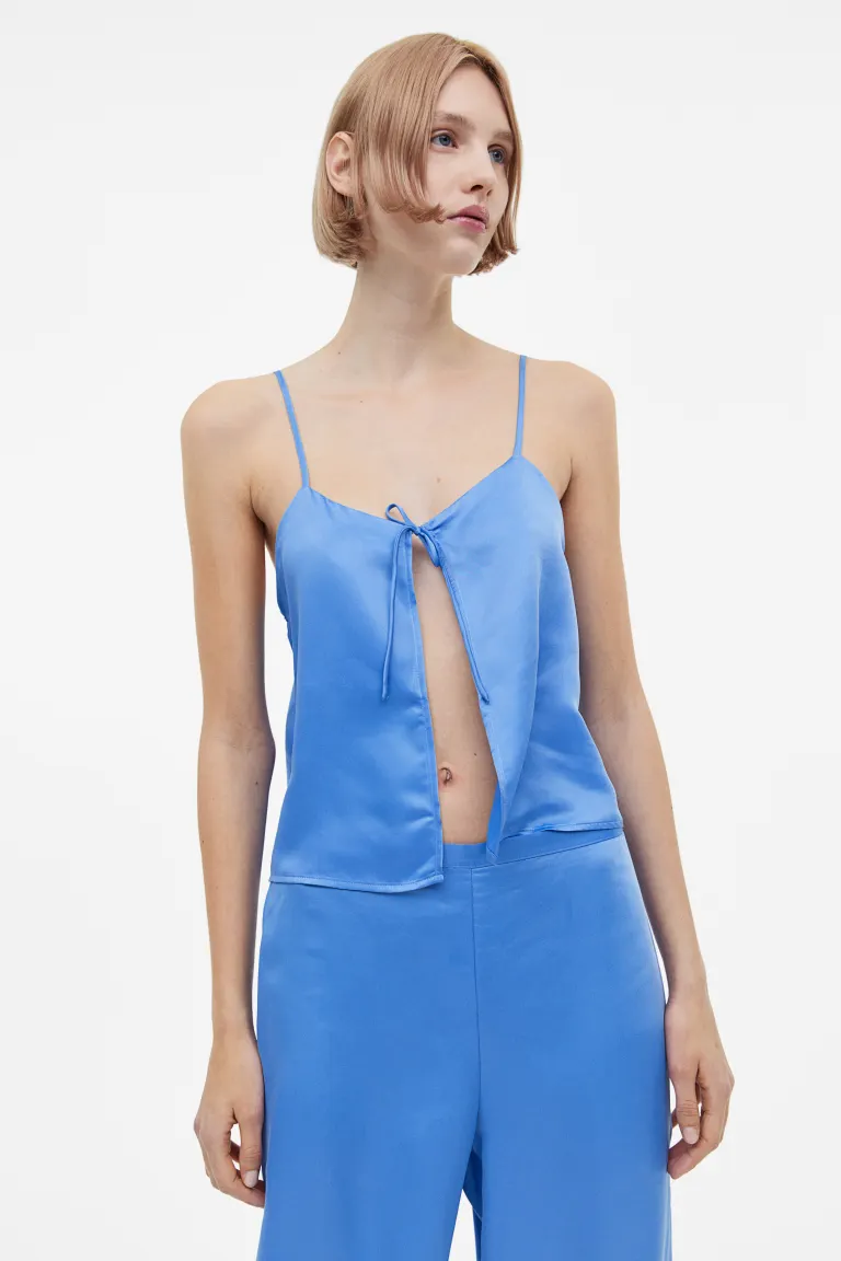 

Атласная пижама H&M, синий