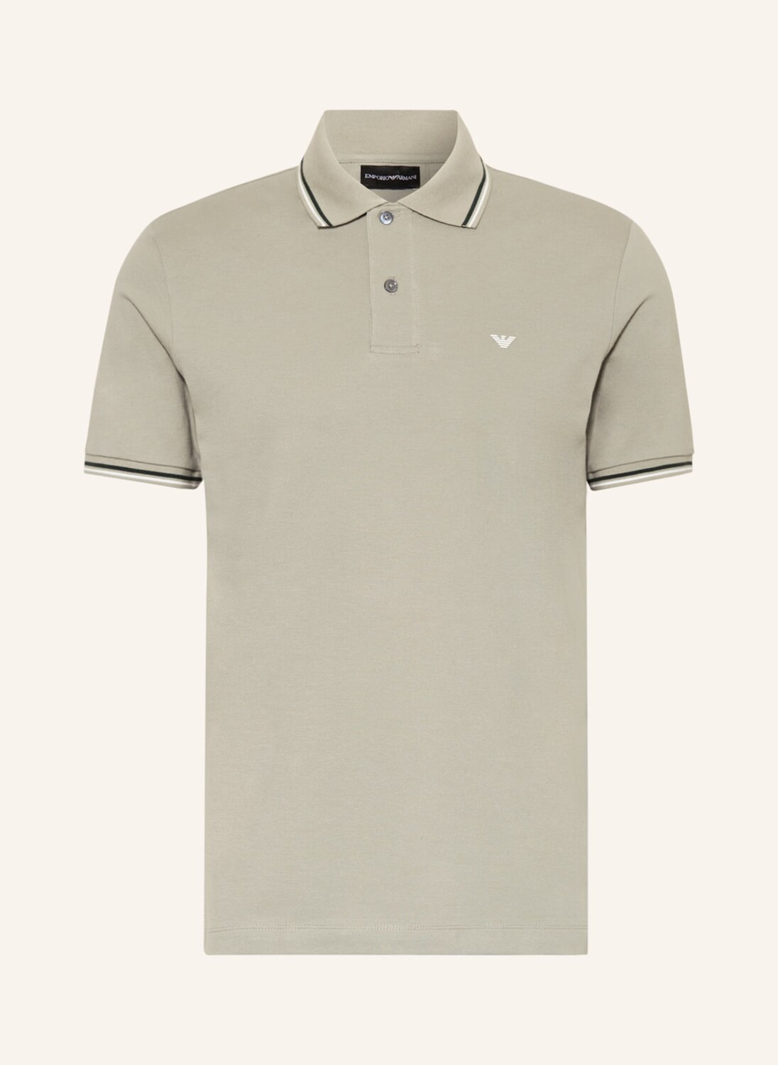 

Рубашка поло EMPORIO ARMANI Piqué, оливковый