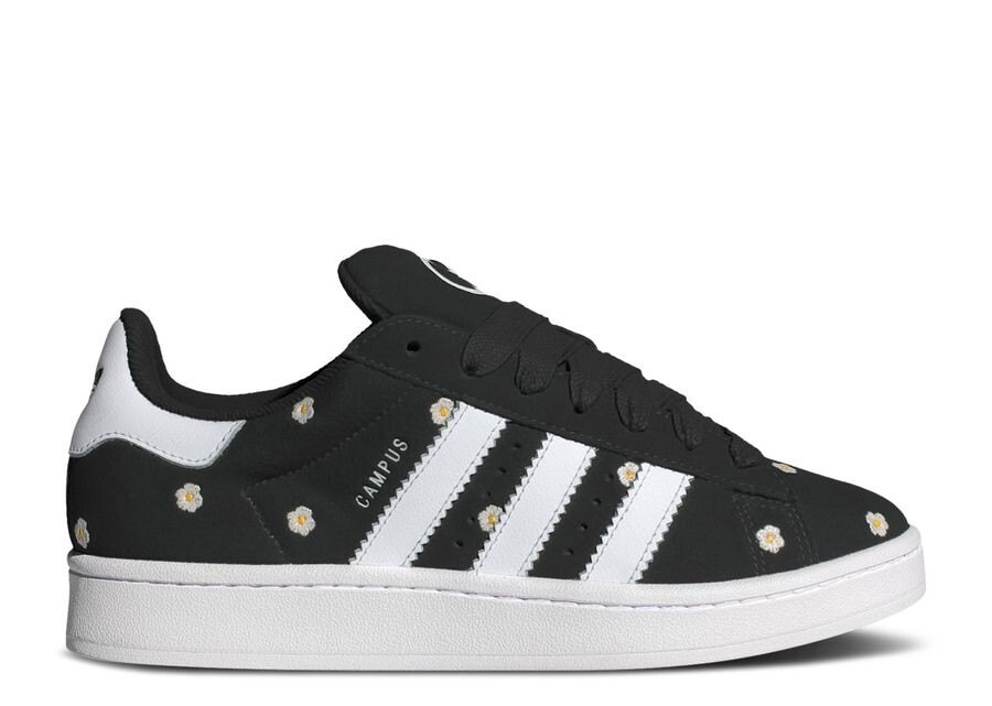 

Кроссовки adidas Wmns Campus 00s, цвет Black White Floral Embroidery