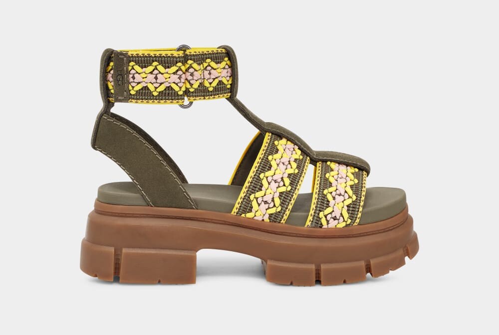 

Сандалии Ashton Heritage Braid UGG, зеленый