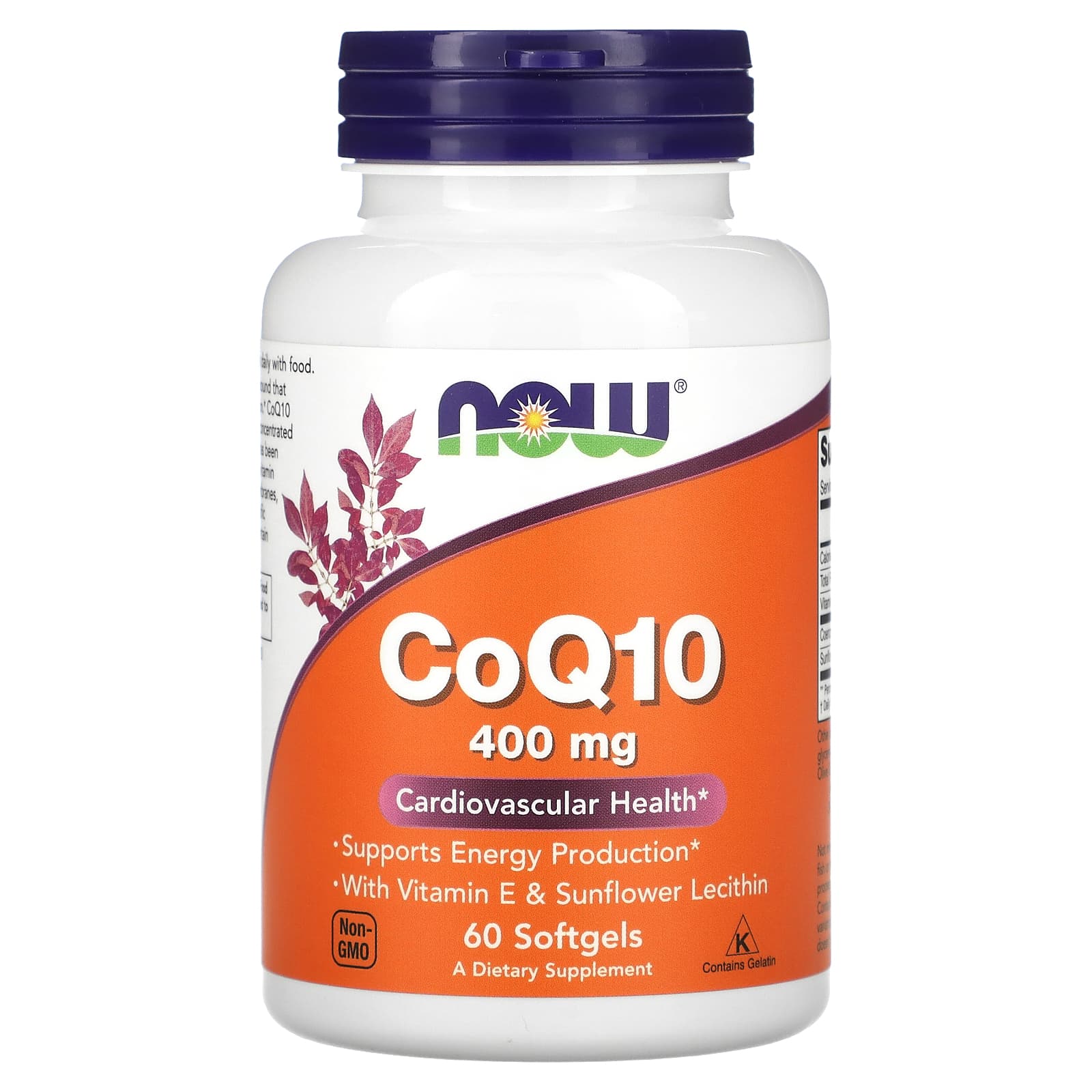 Now Foods CoQ10 400 мг 60 мягких желатиновых капсул now foods масло из зародышей пшеницы 1130 мг 100 мягких желатиновых капсул