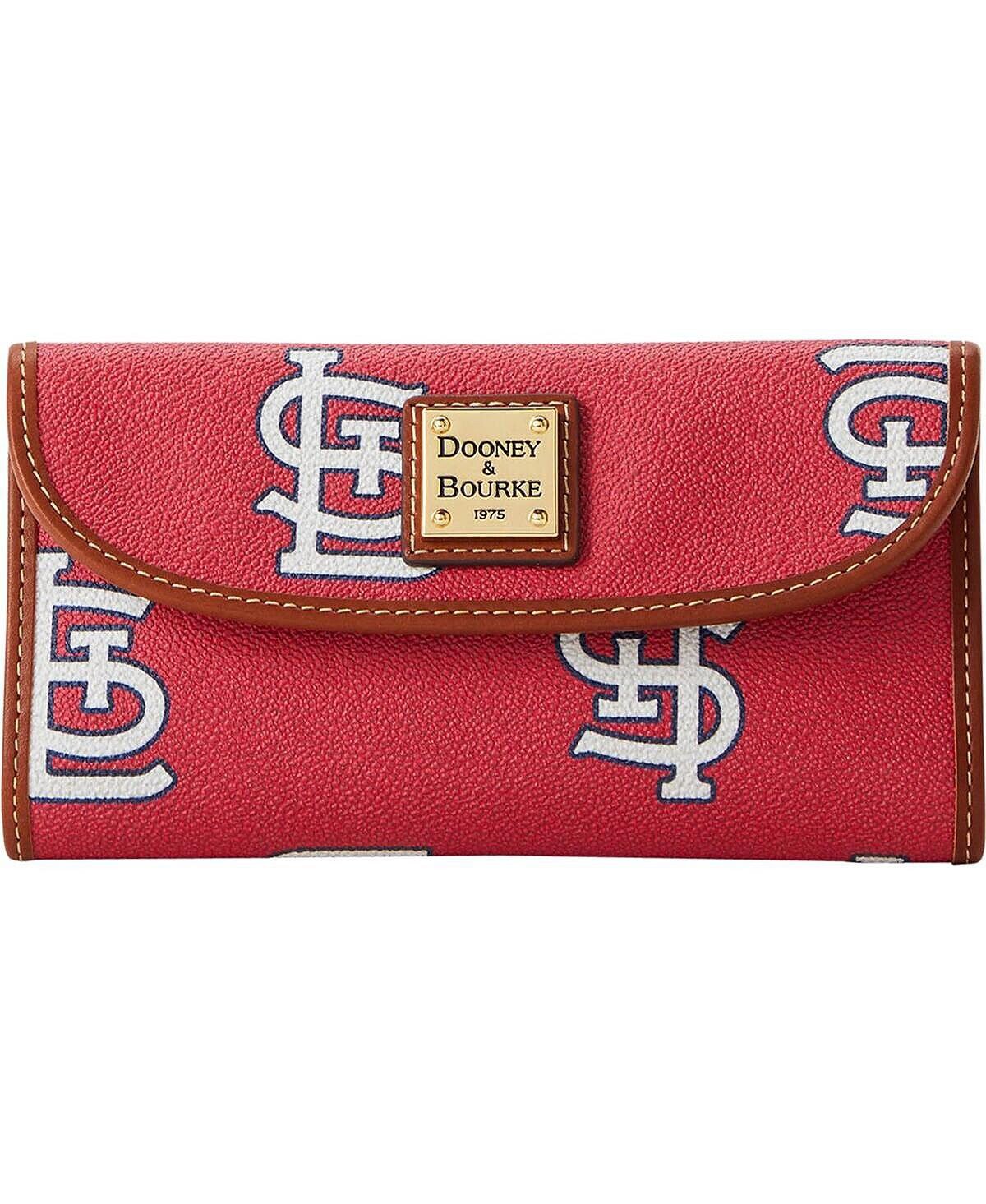 

Женский континентальный клатч St. Louis Cardinals в спортивном стиле с монограммой Dooney & Bourke, красный