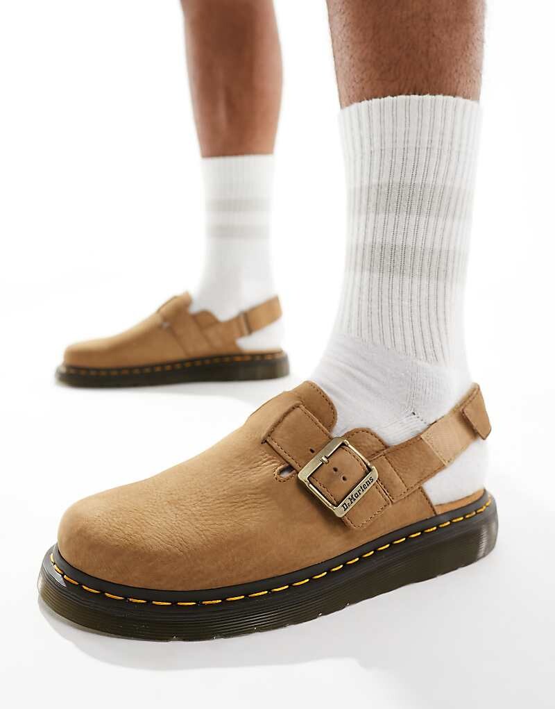 

Светло-коричневые замшевые туфли унисекс Dr Martens Jorge II